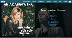 Desktop Screenshot of aniadabrowska.com